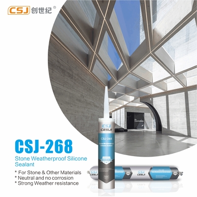 buon prezzo Non macchia Stone Silicone sigillante Ultra resistente alle intemperie Non corrosivo in linea