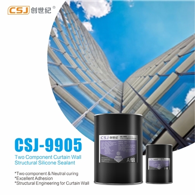 CSJ ProSeal Duo Dinâmico de Alta Força Neutral Cure Silicone Para Paredes de Cortina