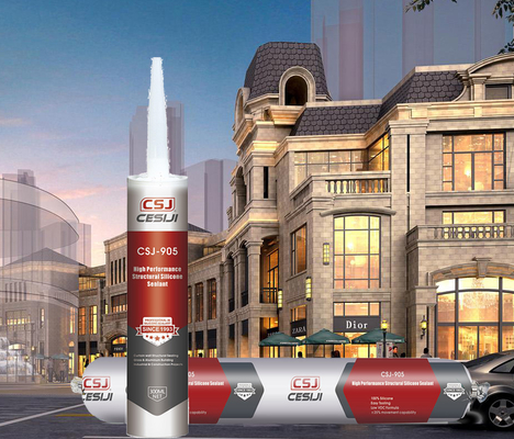 Adesivo Estrutural de Silicone Vertical / Horizontal 250ml/Min Extrusão Sem Escorrimento