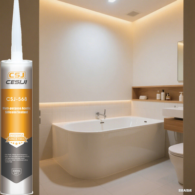 Selante de Silicone Acético de Cura Rápida para Vidros e Construção